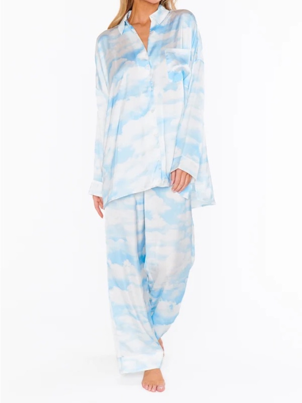 Show Me Your Mumu Overslept PJ Set Dream Cloud Sky XL